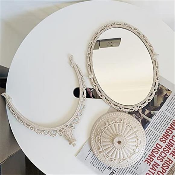 7Inch Tabletop Vanity Makeup Mirror with 3X Magnification Double-Sided Rotatable - Picture 2 of 7